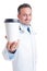 Medic or doctor coffee break concept