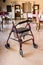 Medic Rollator 4 wheel Aluminum With Hand Brake in a old age nursing home