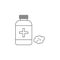Medical alcohol icon. Medecine Element for mobile concept and web apps. Thin line icon for website design and development, app de