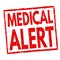 Medical alert sign or stamp