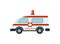 Medical ambulance car isolated