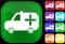 Medical ambulance icon