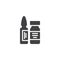 Medical ampoule vector icon