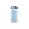 Medical ampoule vial for injection. Glass white transparent bottle with liquid medicine