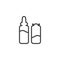 Medical ampoules line icon