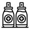 Medical antiseptic icon, outline style