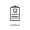 Medical appointment icon. Trendy modern flat linear vector Medic