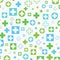 Medical background, Blue and green crosses