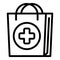 Medical bag icon outline vector. Sport doctor