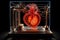 Medical bio 3d printer prints human heart for transplantation in the laboratory, AI Generated