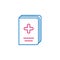 Medical, book, medicine colored icon. Element of medicine illustration. Signs and symbols icon can be used for web, logo, mobile