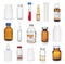 Medical bottles and ampules collection