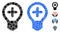 Medical Bulb Composition Icon of Circles