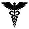 Medical caduceus icon