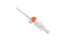 Medical catheter for intravenous infusion, modified. Isolate on a white background