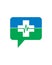 Medical communication logo , clinic vector logo