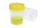 Medical container for collecting biological material with yellow cap