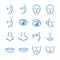 Medical: Cosmetic surgery icons set