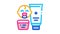 medical cosmetics for baby care Icon Animation