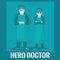 Medical couple icu doctor hero