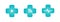 Medical cross logo set. Telemedicine icon collection. Modern online healthcare system emblem. Distance doctor