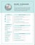 Medical CV / resume template example design for doctors -