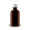 Medical dark glass bottle isolated vector