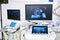 Medical devices for ultrasound examination and screen child head