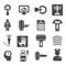 Medical diagnostic and test icons set