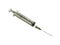 Medical disposable plastic syringe with sharp needle isolate