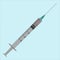 Medical disposable syringe