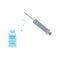 Medical disposable syringe 