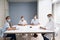 Medical Doctor Students At Desk Learning