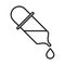 Medical dropper healthcare equipment hospital pictogram line style icon
