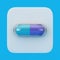 Medical Drug Capsule Pill in Blister. 3d Rendering