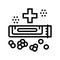 medical drug homeopathy line icon vector illustration