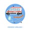 Medical emergency ambulance concept
