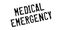 Medical Emergency rubber stamp