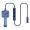 Medical endoscope icon, cartoon style