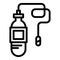 Medical endoscope icon, outline style