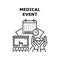 Medical event icon vector illustration