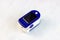 Medical fingertip pulse oximeter tool for oxygen saturation check during covid virus desease. SpO2 monitoring and heart rate