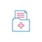 Medical, folder, medicine colored icon. Element of medicine illustration. Signs and symbols icon can be used for web, logo, mobile