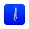 Medical forceps icon blue vector