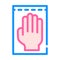 Medical gloves color icon vector illustration sign