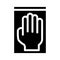 Medical gloves glyph icon vector illustration sign