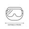 Medical goggles linear icon