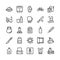 Medical, Health and Fitness Line Vector Icons 18
