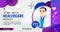 Medical health Social media cover template design. hospital healthcare and medical Doctor banner.