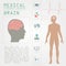 Medical and healthcare infographic, Brain infographics